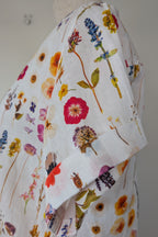 Cools Club 70's Pressed Floral Linen Shirt Size 6 BNWT RRP $99.95