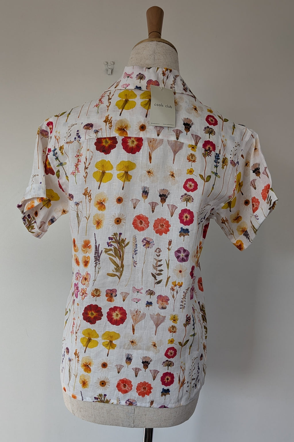 Cools Club 70's Pressed Floral Linen Shirt Size 6 BNWT RRP $99.95