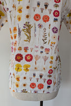 Cools Club 70's Pressed Floral Linen Shirt Size 6 BNWT RRP $99.95