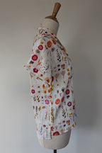 Cools Club 70's Pressed Floral Linen Shirt Size 6 BNWT RRP $99.95
