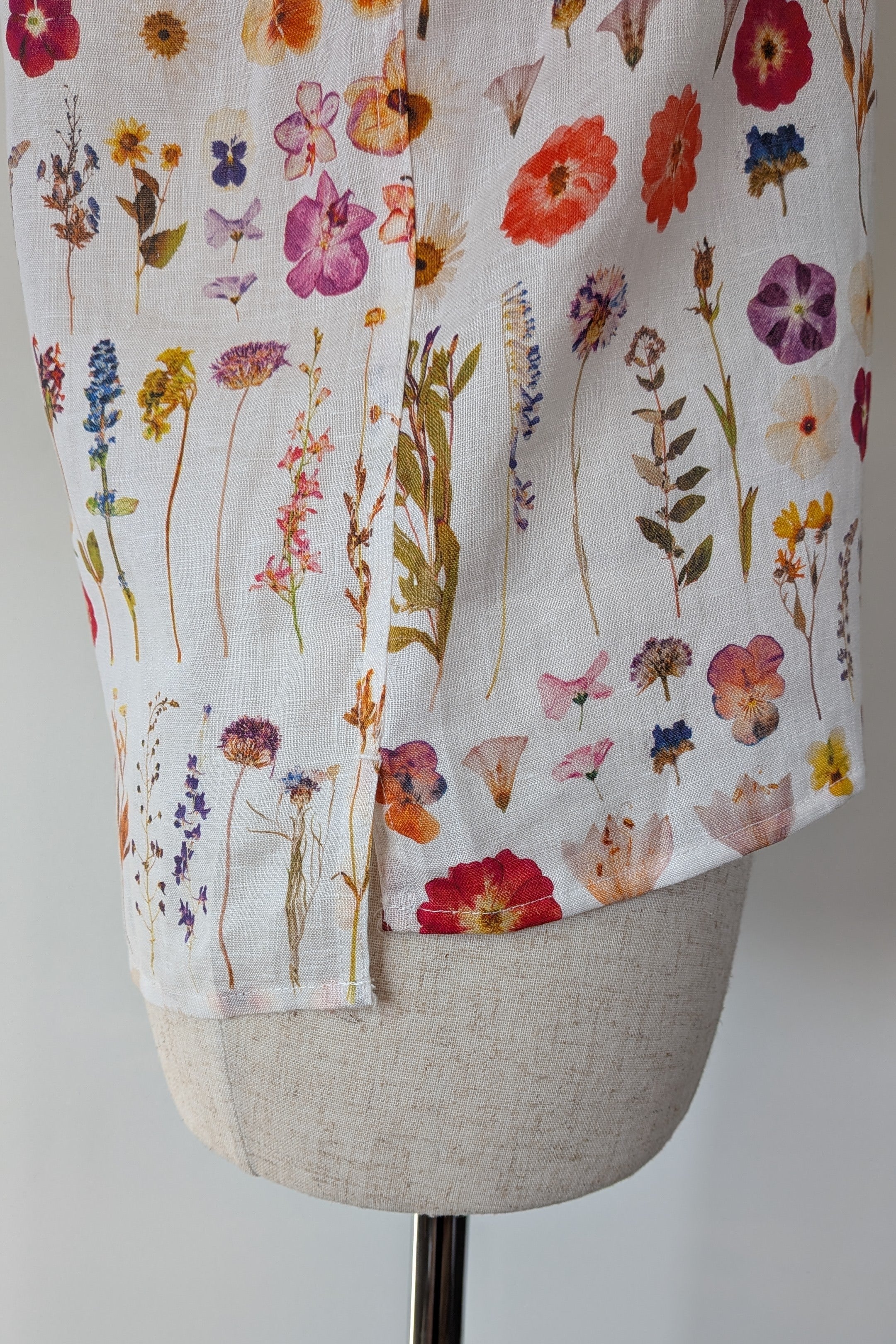 Cools Club 70's Pressed Floral Linen Shirt Size 6 BNWT RRP $99.95