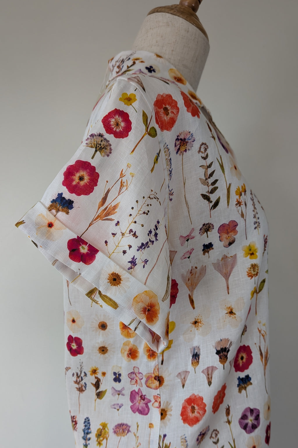 Cools Club 70's Pressed Floral Linen Shirt Size 6 BNWT RRP $99.95