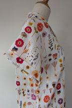 Cools Club 70's Pressed Floral Linen Shirt Size 6 BNWT RRP $99.95