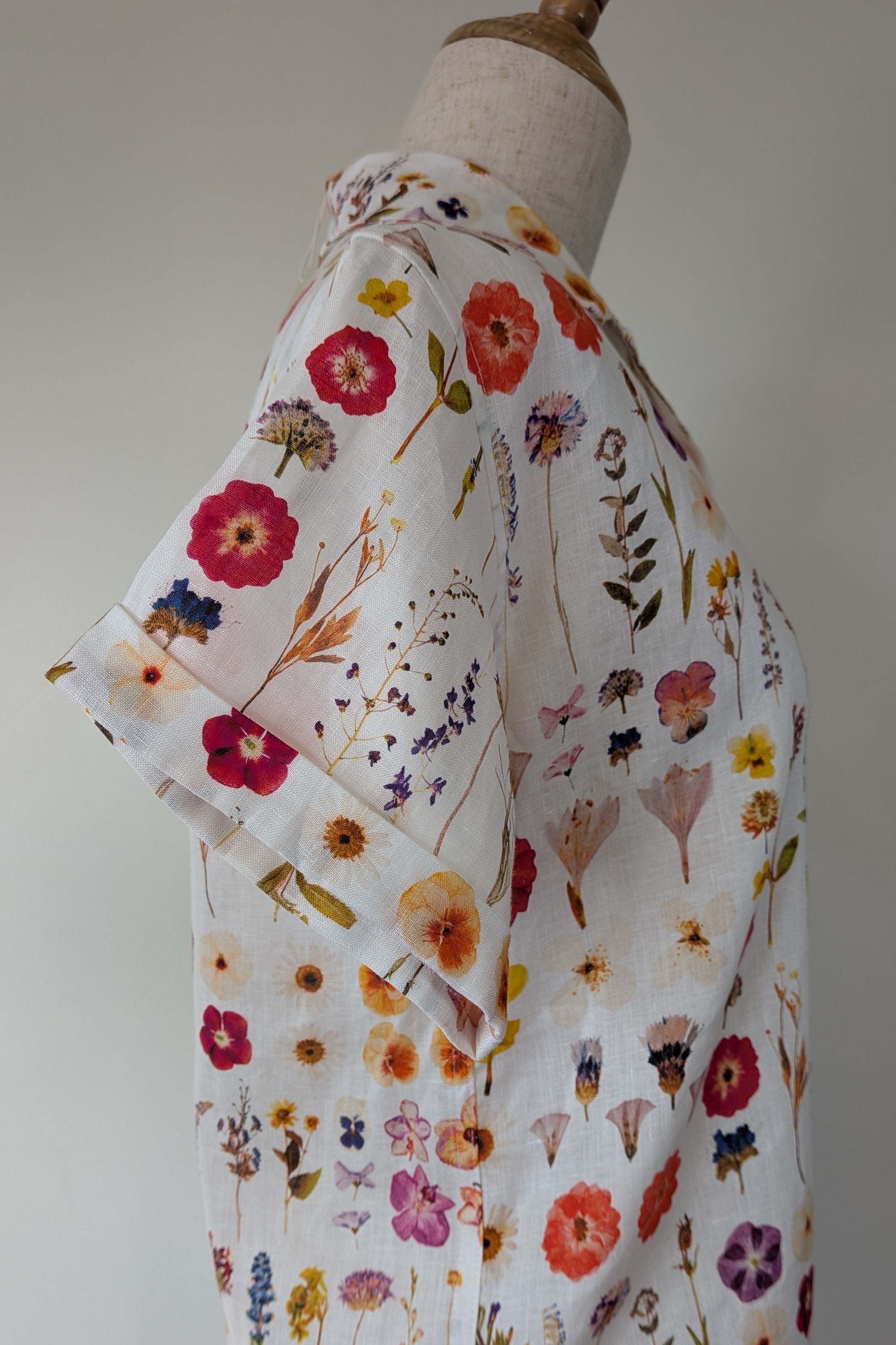 Cools Club 70's Pressed Floral Linen Shirt Size 6 BNWT RRP $99.95