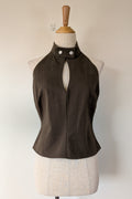 Glassons Mossy Wood Halter Top Size 10 BNWT RRP $39.99