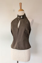 Glassons Mossy Wood Halter Top Size 10 BNWT RRP $39.99