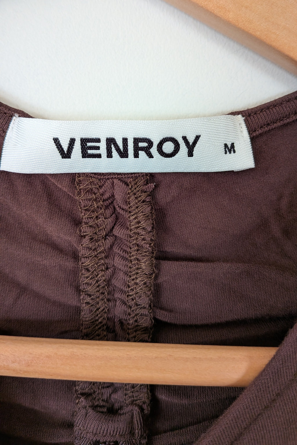 Venroy Cut Out Jersey Mini Dress in Dark Cacao Size M BNWT RRP $220