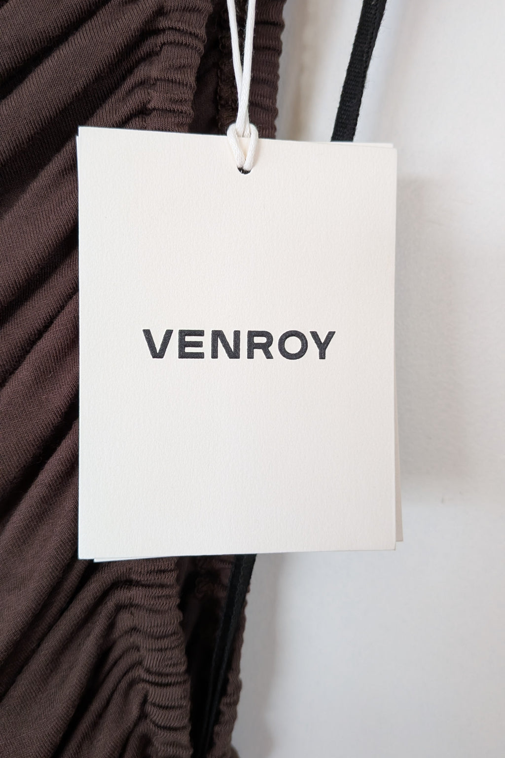 Venroy Cut Out Jersey Mini Dress in Dark Cacao Size M BNWT RRP $220