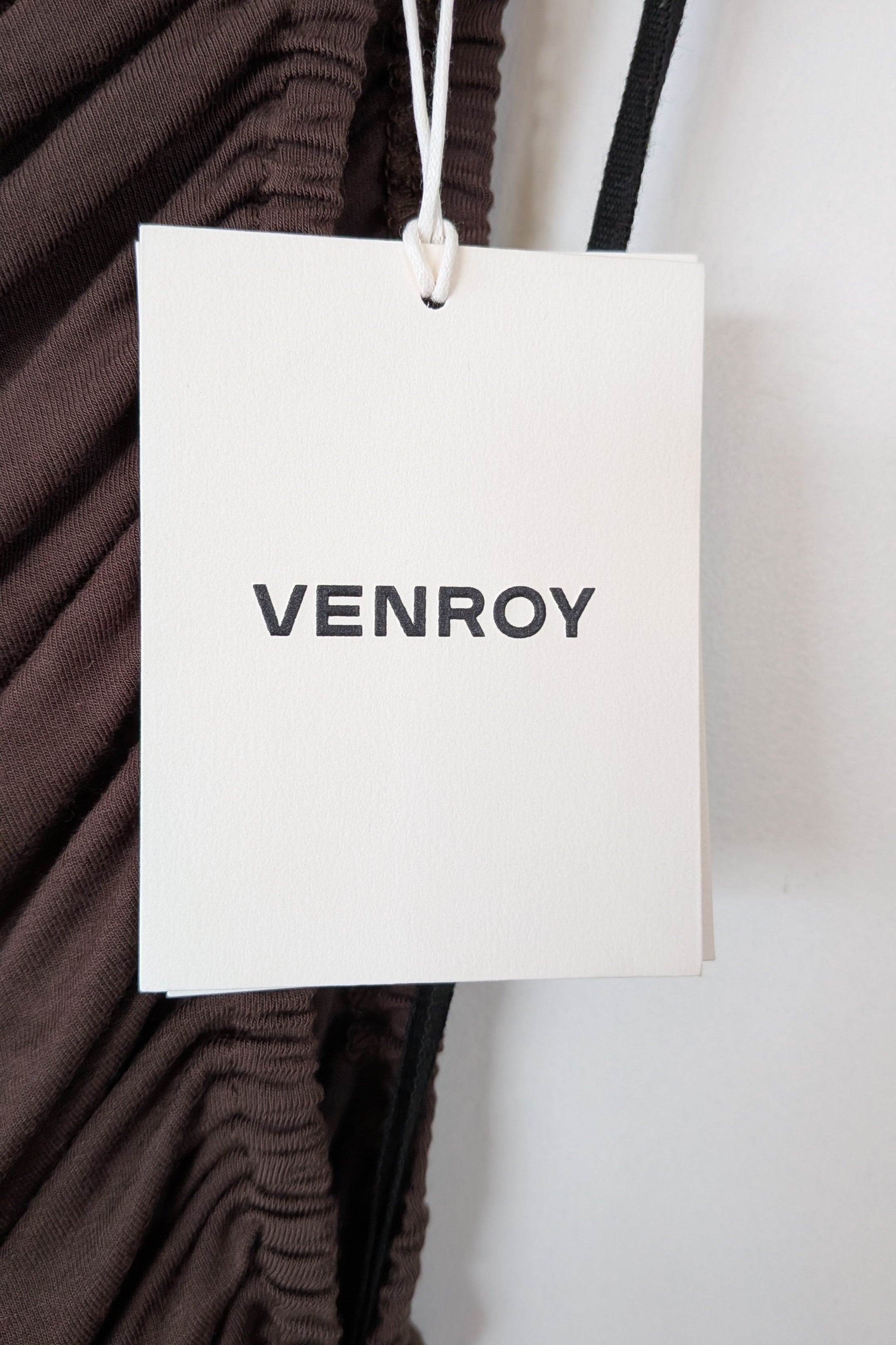 Venroy Cut Out Jersey Mini Dress in Dark Cacao Size M BNWT RRP $220