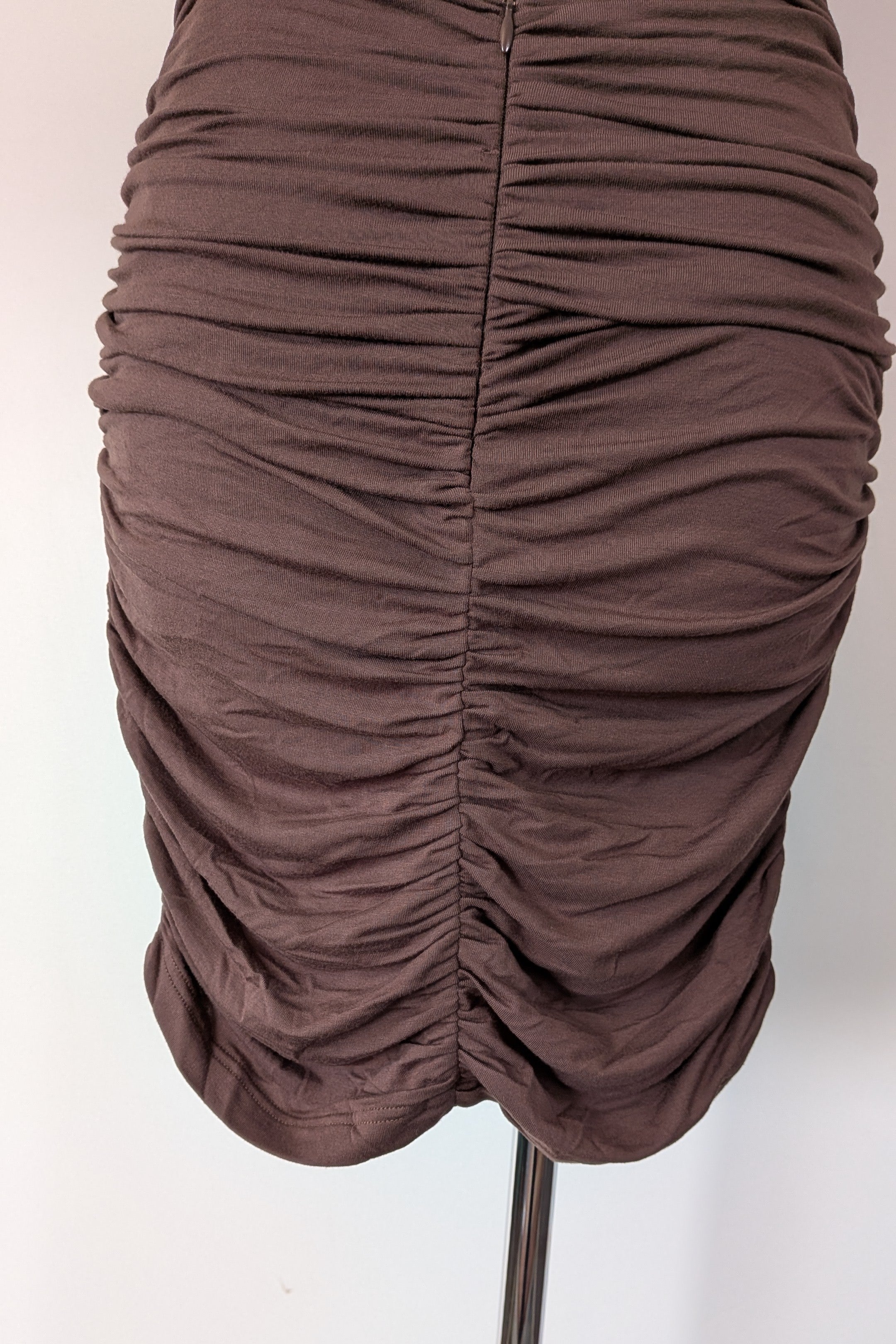 Venroy Cut Out Jersey Mini Dress in Dark Cacao Size M BNWT RRP $220