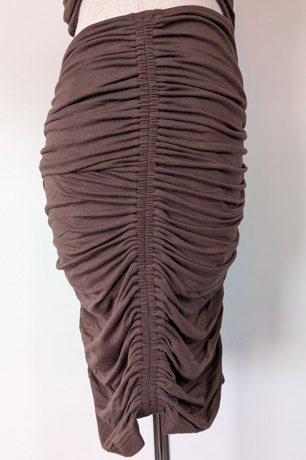Venroy Cut Out Jersey Mini Dress in Dark Cacao Size M BNWT RRP $220