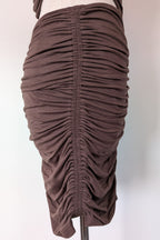 Venroy Cut Out Jersey Mini Dress in Dark Cacao Size M BNWT RRP $220