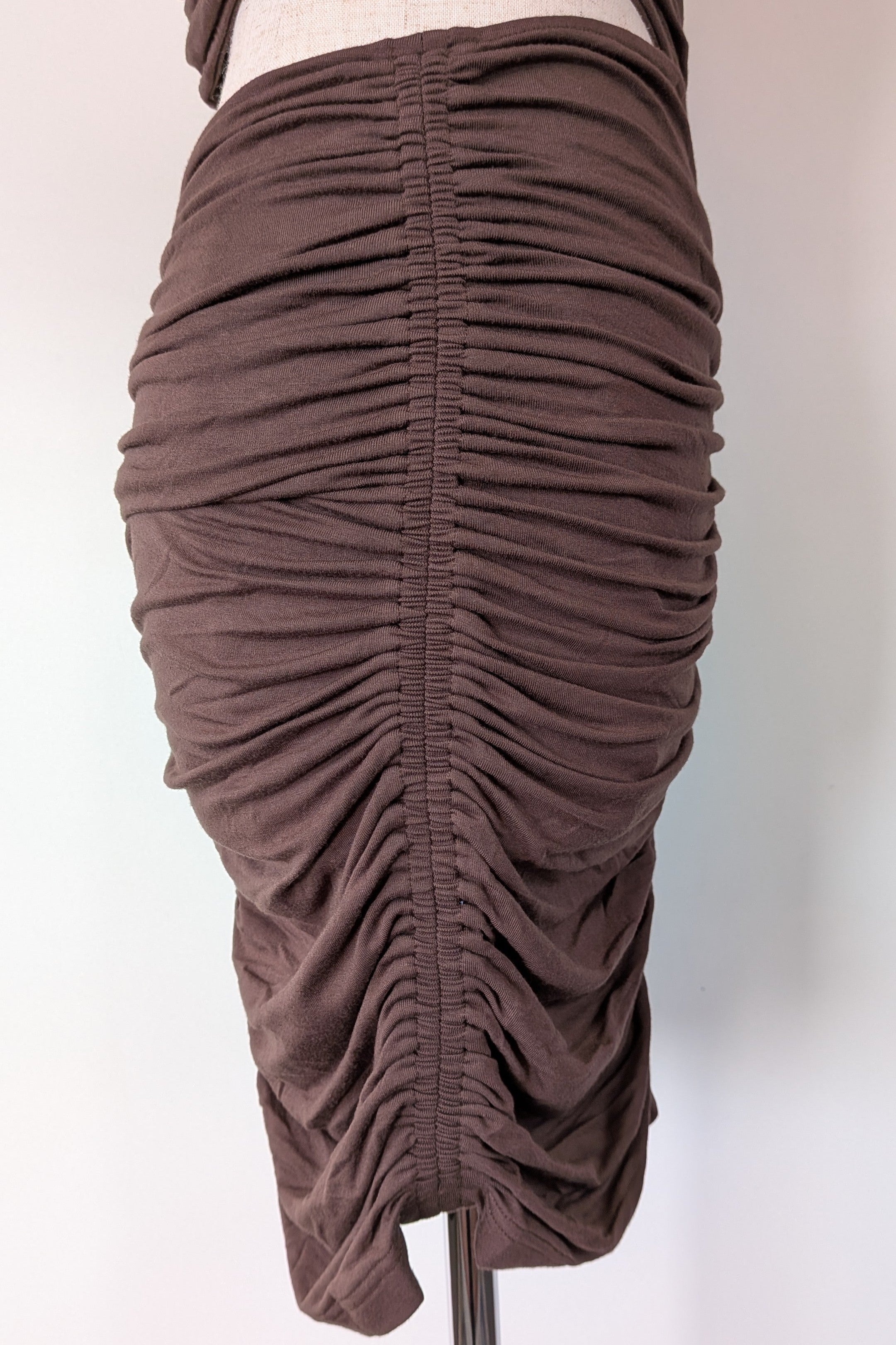 Venroy Cut Out Jersey Mini Dress in Dark Cacao Size M BNWT RRP $220