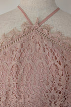 ASOS Lace Midi Dress with Pinny Bodice in Soft Blush Size 18 BNWT RRP $145