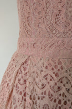 ASOS Lace Midi Dress with Pinny Bodice in Soft Blush Size 18 BNWT RRP $145