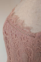 ASOS Lace Midi Dress with Pinny Bodice in Soft Blush Size 18 BNWT RRP $145