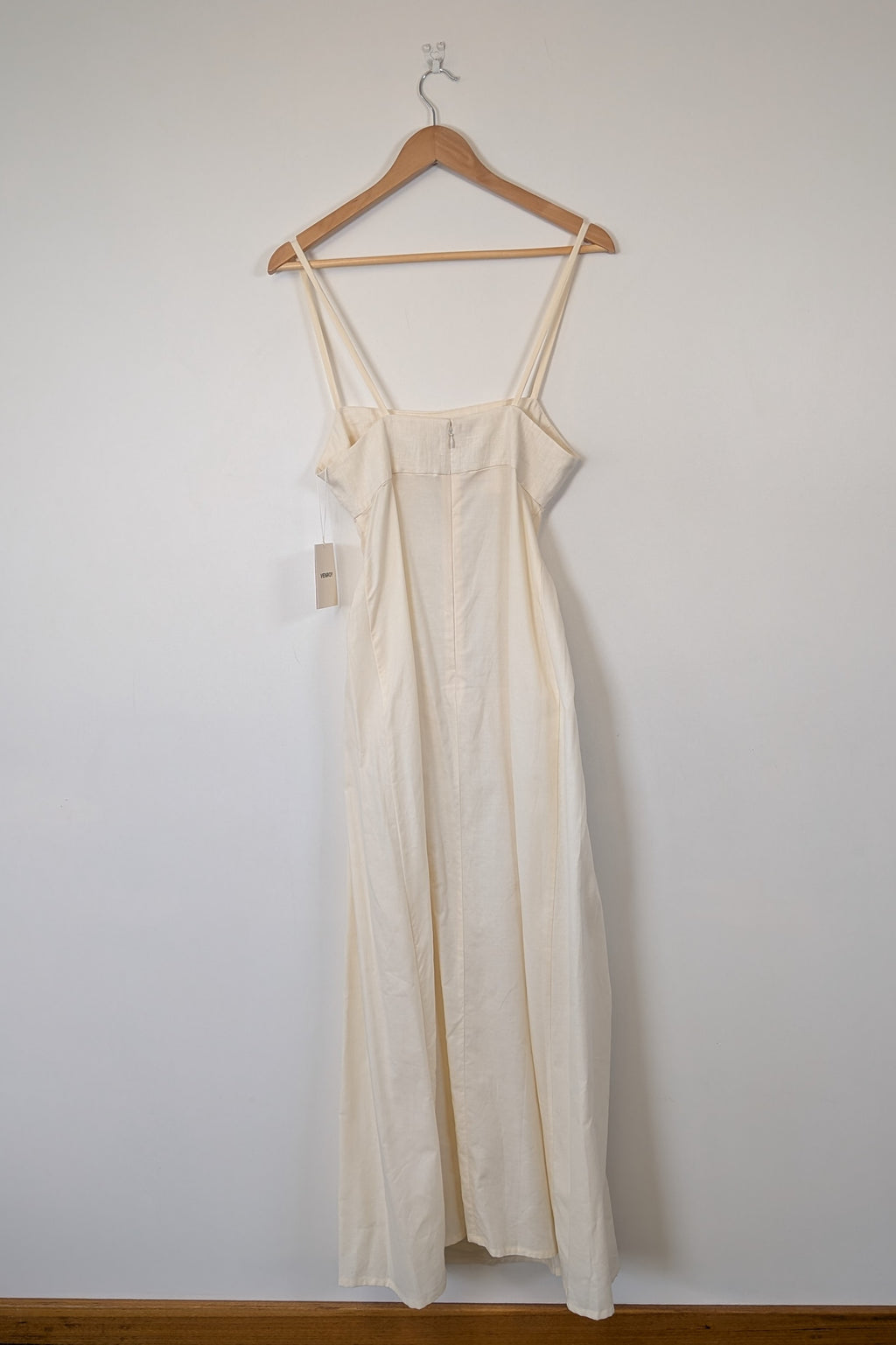 Venroy Scoop Cut Out Maxi Dress in Natural White Size M BNWT RRP $280
