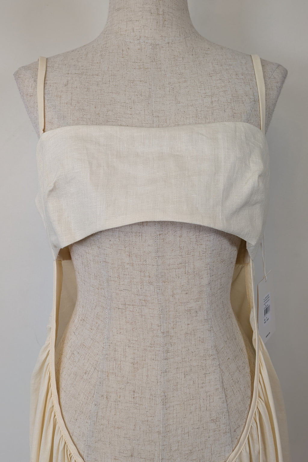 Venroy Scoop Cut Out Maxi Dress in Natural White Size M BNWT RRP $280