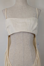 Venroy Scoop Cut Out Maxi Dress in Natural White Size M BNWT RRP $280