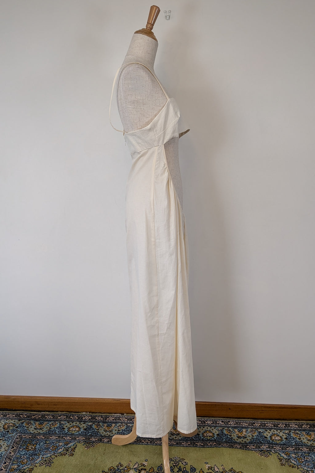 Venroy Scoop Cut Out Maxi Dress in Natural White Size M BNWT RRP $280
