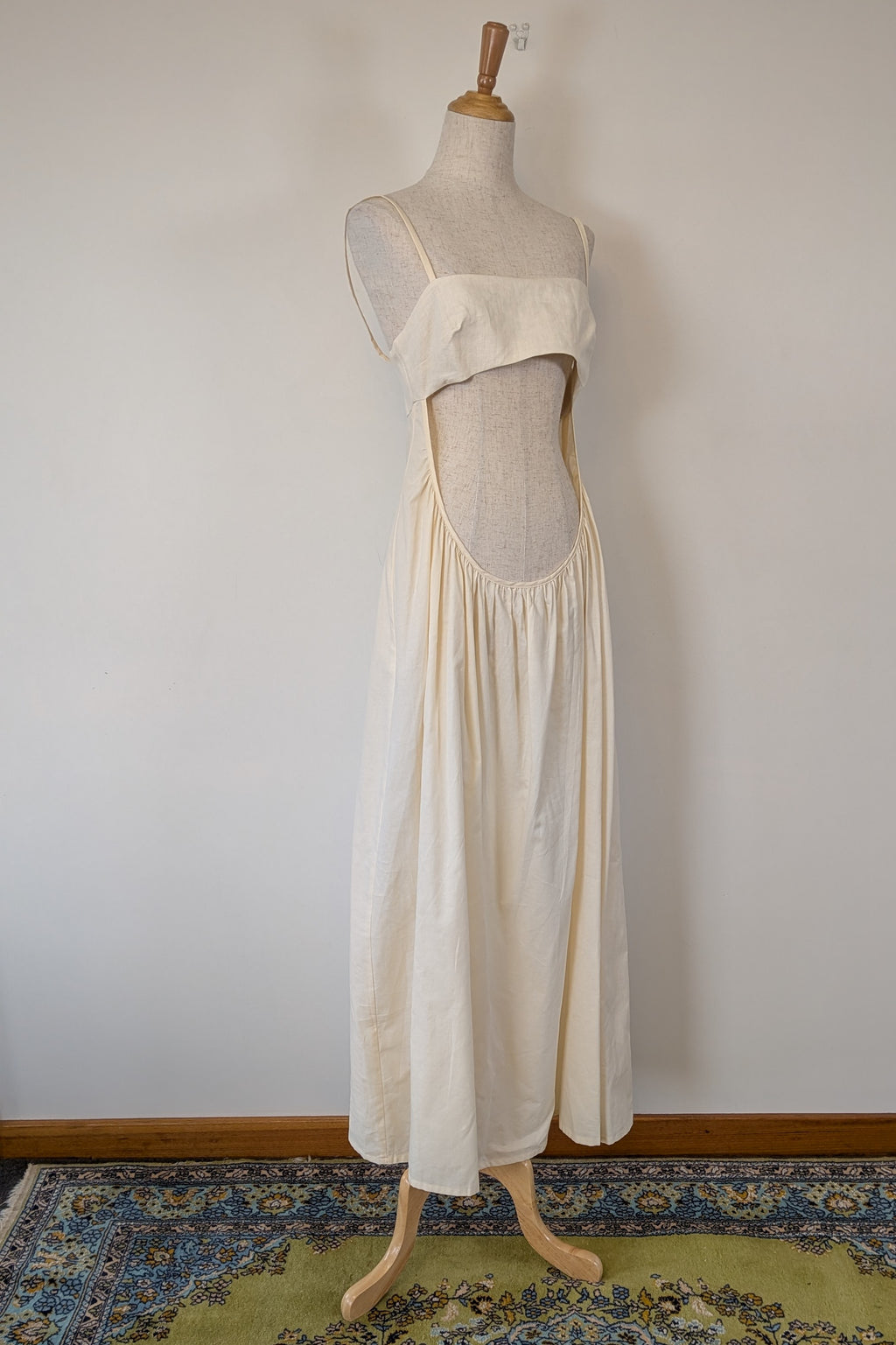 Venroy Scoop Cut Out Maxi Dress in Natural White Size M BNWT RRP $280