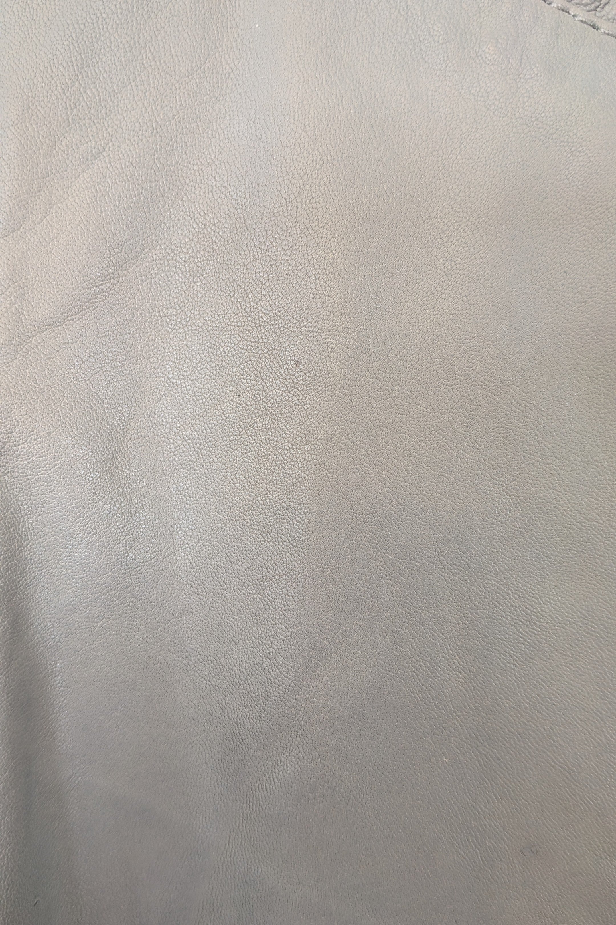 Belair Paris ROSE Grey Lambskin Leather & Knit Shift Mini Dress Size 8