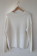 New U Collection Wildflower Embroidered Wool Blend Jumper Size L/XL