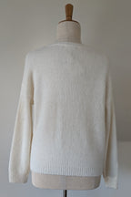 New U Collection Wildflower Embroidered Wool Blend Jumper Size L/XL