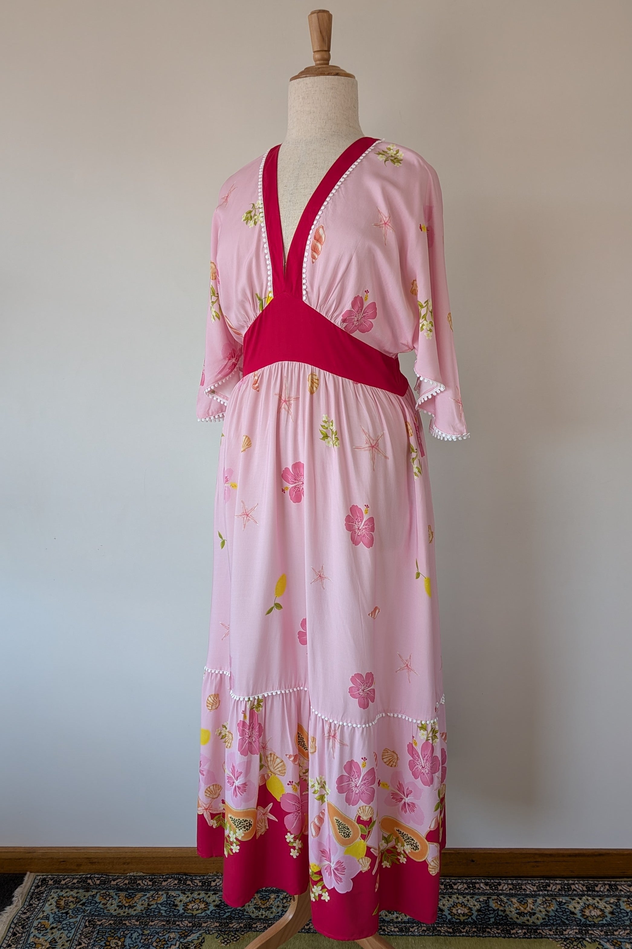 New U Collection Tropical Floral Maxi Dress Size 16 BNWT RRP $89.95