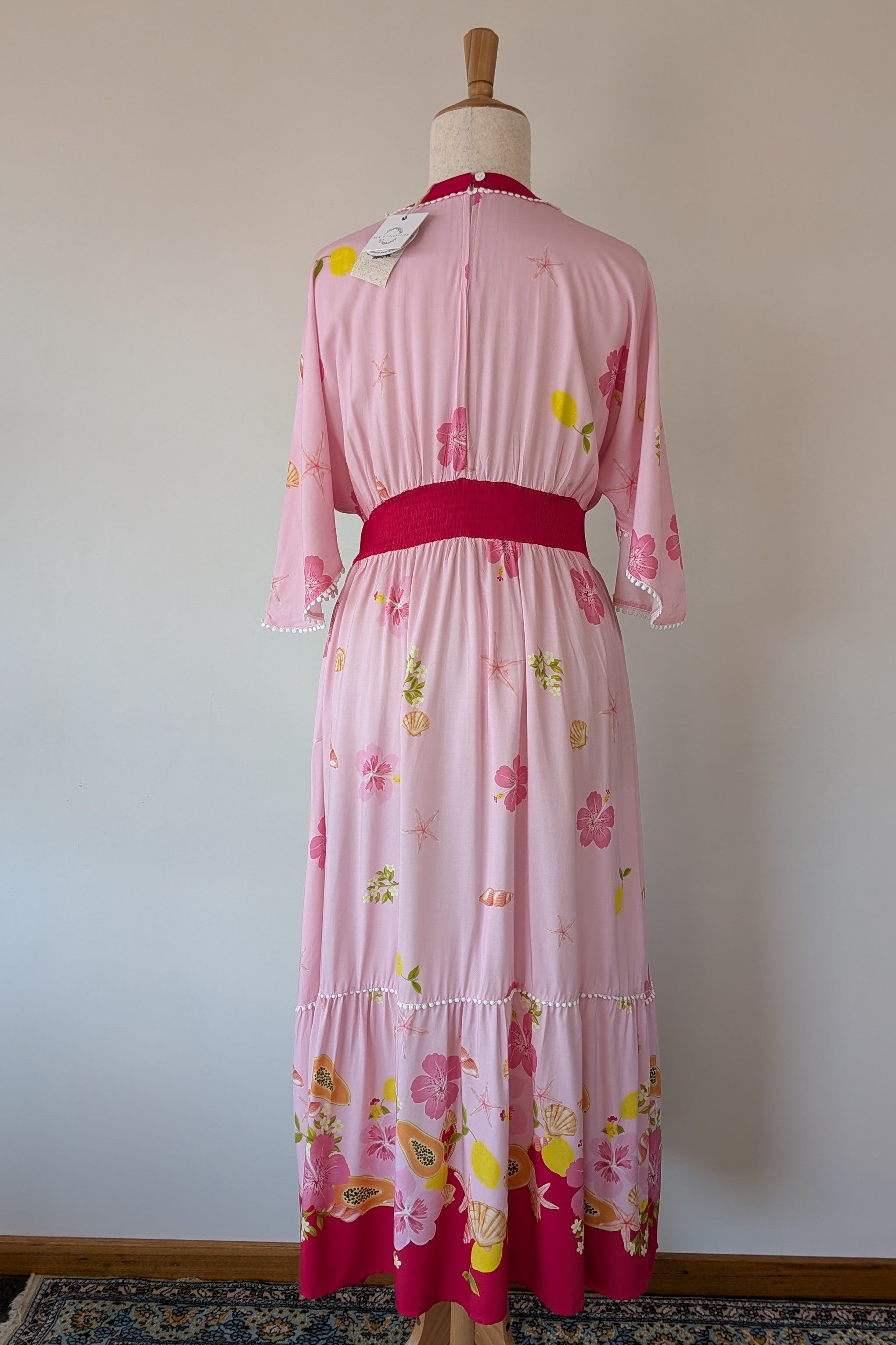 New U Collection Tropical Floral Maxi Dress Size 16 BNWT RRP $89.95
