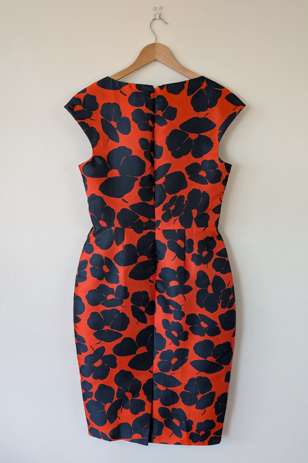 Lela Rose Floral Print Duchesse Satin Dress Size 16 BNWT RRP $2,535