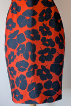 Lela Rose Floral Print Duchesse Satin Dress Size 16 BNWT RRP $2,535