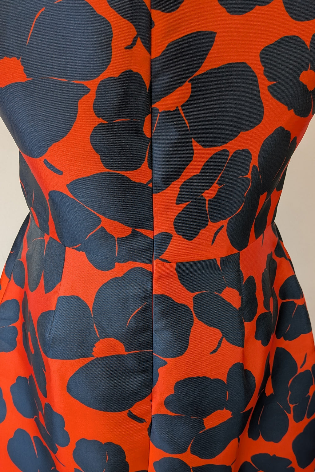 Lela Rose Floral Print Duchesse Satin Dress Size 16 BNWT RRP $2,535