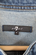7 For All Mankind Cruise Marina Denim Mini Dress Size M