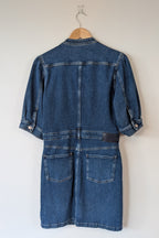 7 For All Mankind Cruise Marina Denim Mini Dress Size M
