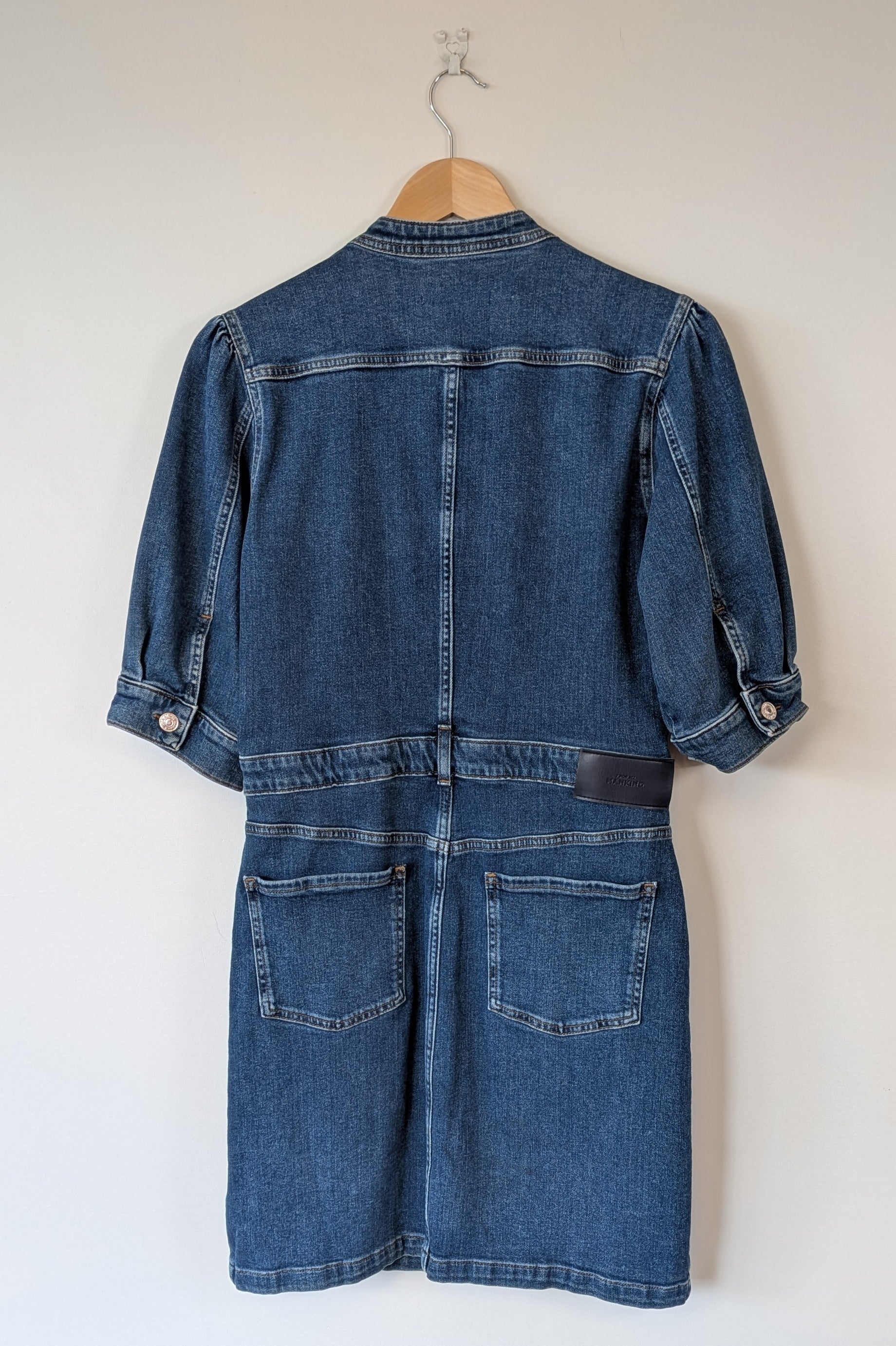 7 For All Mankind Cruise Marina Denim Mini Dress Size M