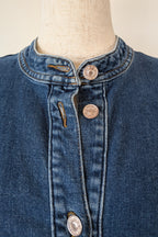 7 For All Mankind Cruise Marina Denim Mini Dress Size M