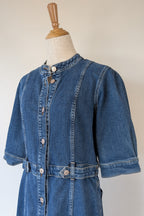 7 For All Mankind Cruise Marina Denim Mini Dress Size M