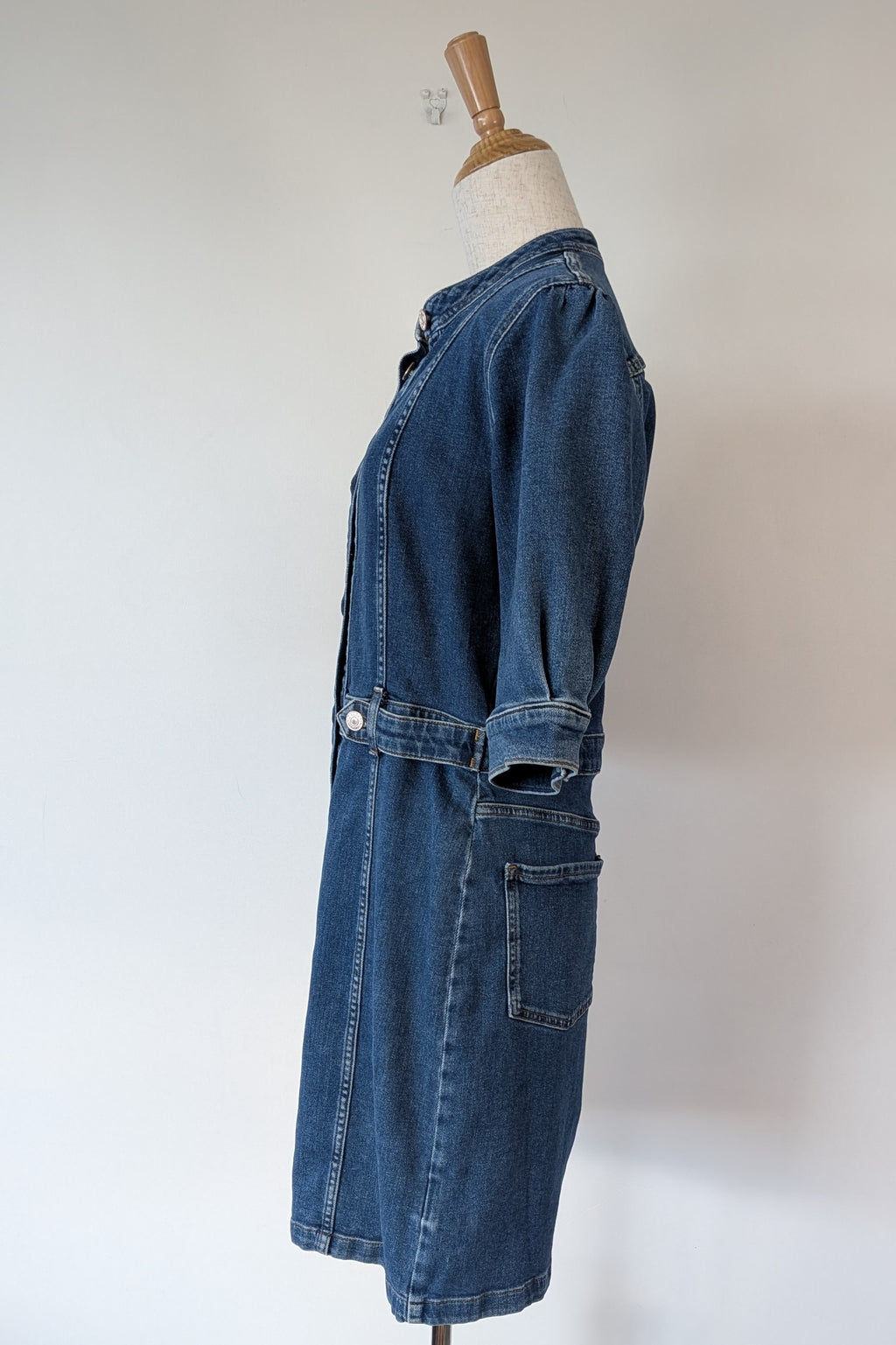 7 For All Mankind Cruise Marina Denim Mini Dress Size M
