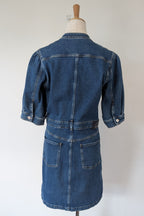 7 For All Mankind Cruise Marina Denim Mini Dress Size M