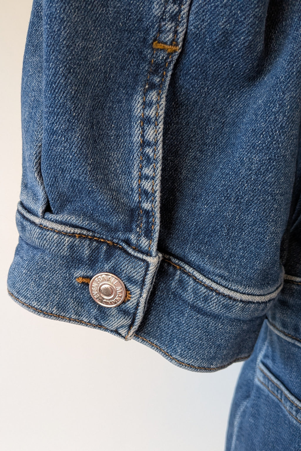 7 For All Mankind Cruise Marina Denim Mini Dress Size M