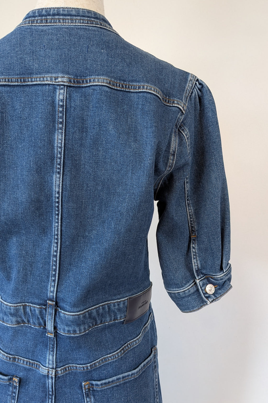 7 For All Mankind Cruise Marina Denim Mini Dress Size M