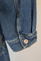 7 For All Mankind Cruise Marina Denim Mini Dress Size M
