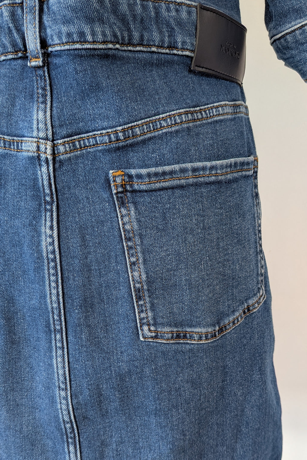 7 For All Mankind Cruise Marina Denim Mini Dress Size M