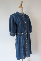 7 For All Mankind Cruise Marina Denim Mini Dress Size M