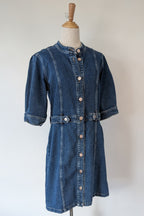 7 For All Mankind Cruise Marina Denim Mini Dress Size M