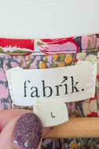 Fabrik Eden Floral Print Tiered Maxi Dress Size L