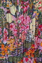 Fabrik Eden Floral Print Tiered Maxi Dress Size L
