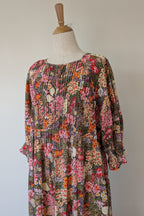 Fabrik Eden Floral Print Tiered Maxi Dress Size L