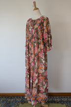 Fabrik Eden Floral Print Tiered Maxi Dress Size L